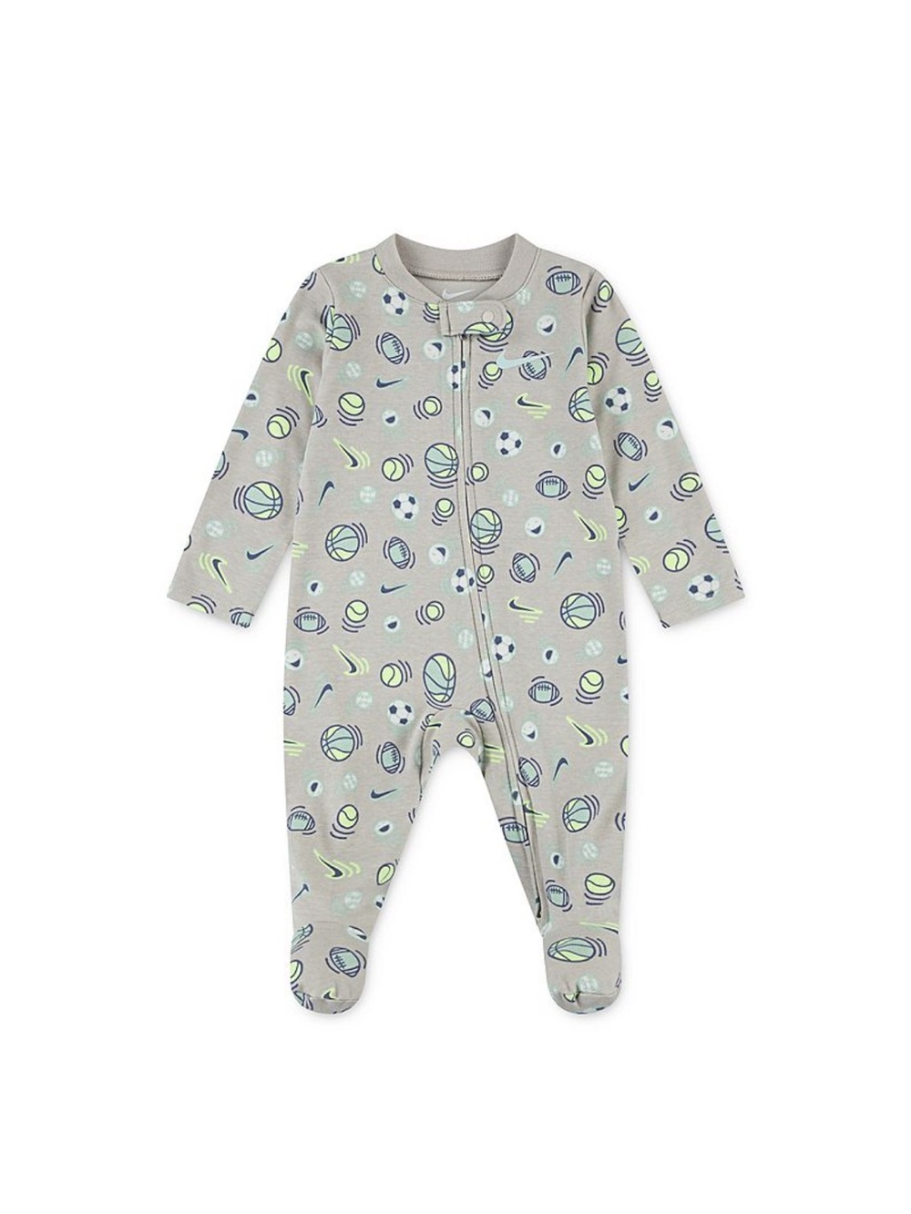 [Nike] NWT Newborn Baby Nike Sportball All-Over Print Coveralls